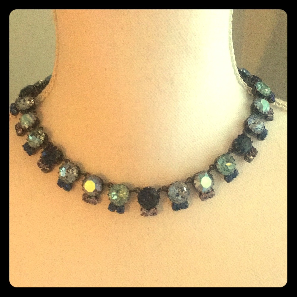 Sapphire and aqua necklace